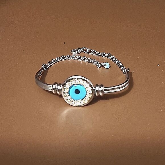 Evil Eye Bangle Bracelet - Picture 1 of 5